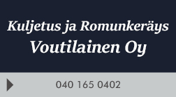 Kuljetus ja Romunkeräys Voutilainen Oy logo